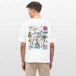 Draevenor, Blumen, 1st | Blaster, Oversize Bio T-Shirt, Unisex - Weiß