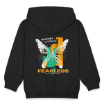 Azazîl, Schmetterling, 1st | Kinder Zip Hoodie - Schwarz