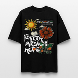 Odin , Blume, 1st | Blaster, Oversize Bio T-Shirt, Unisex - Schwarz
