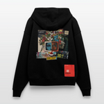 Baranê, Fernseher, 1st | Heavyweight Oversized Bio Zip Hoodie, Unisex - SOLID BLACK