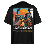 Morphean, Lokomotive, 1st | Blaster, Oversize Bio T-Shirt, Unisex - Schwarz