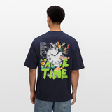 Ifrit, Uhr, 1st | Breezy, Oversized Unisex T-Shirt - Navy