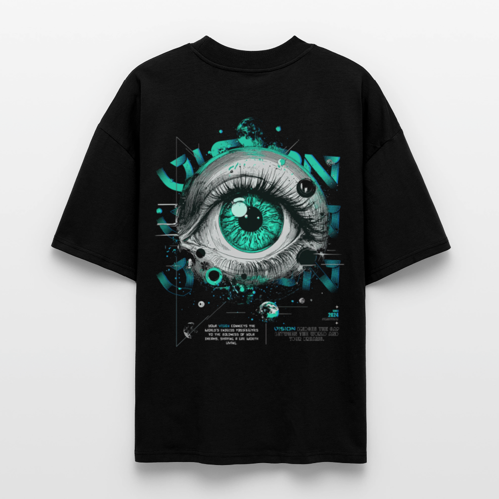 Persephone , Auge, 1st | Blaster, Oversize Bio T-Shirt, Unisex - Schwarz