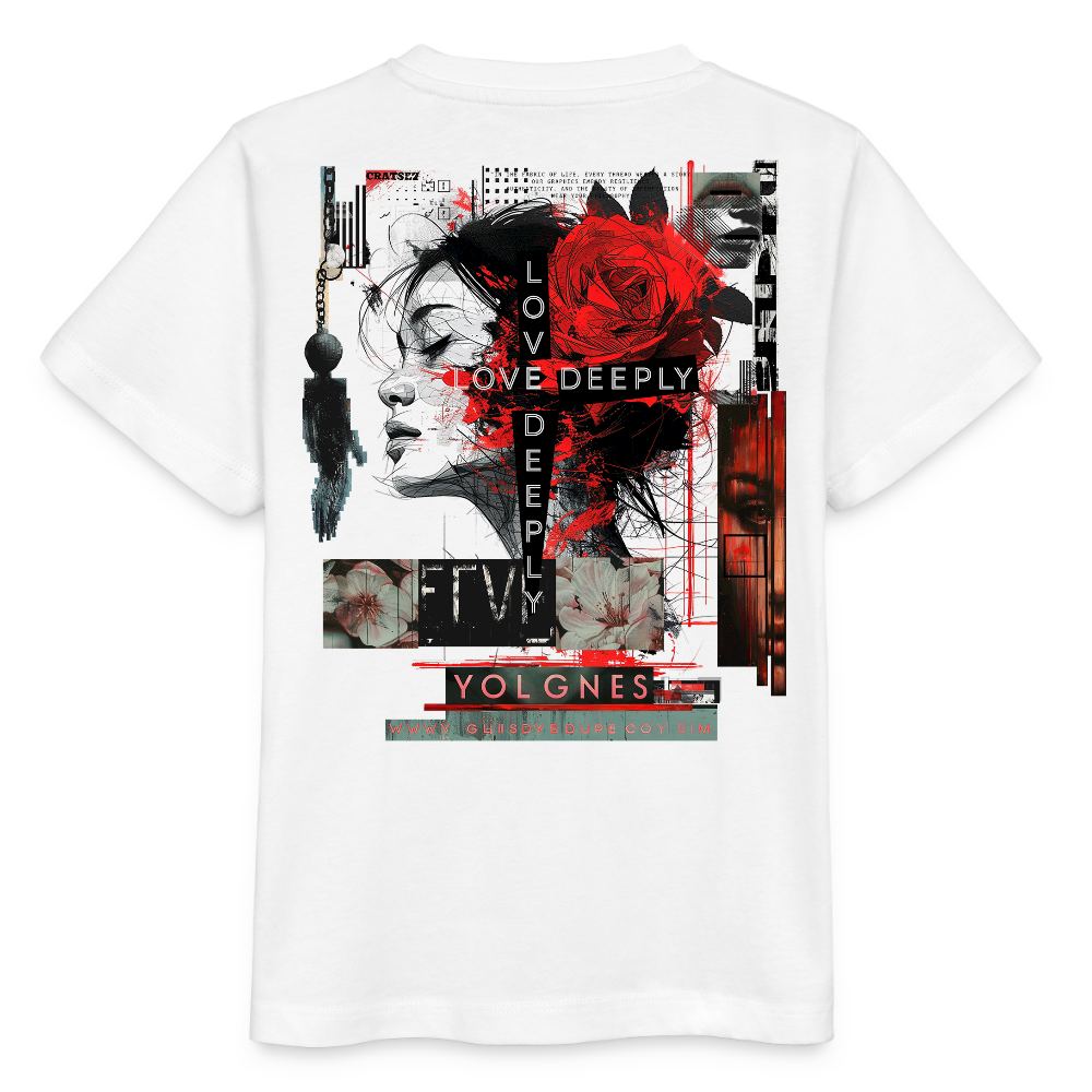 Dracorius, Liebe, 1st | Kinder Bio T-Shirt - Weiß