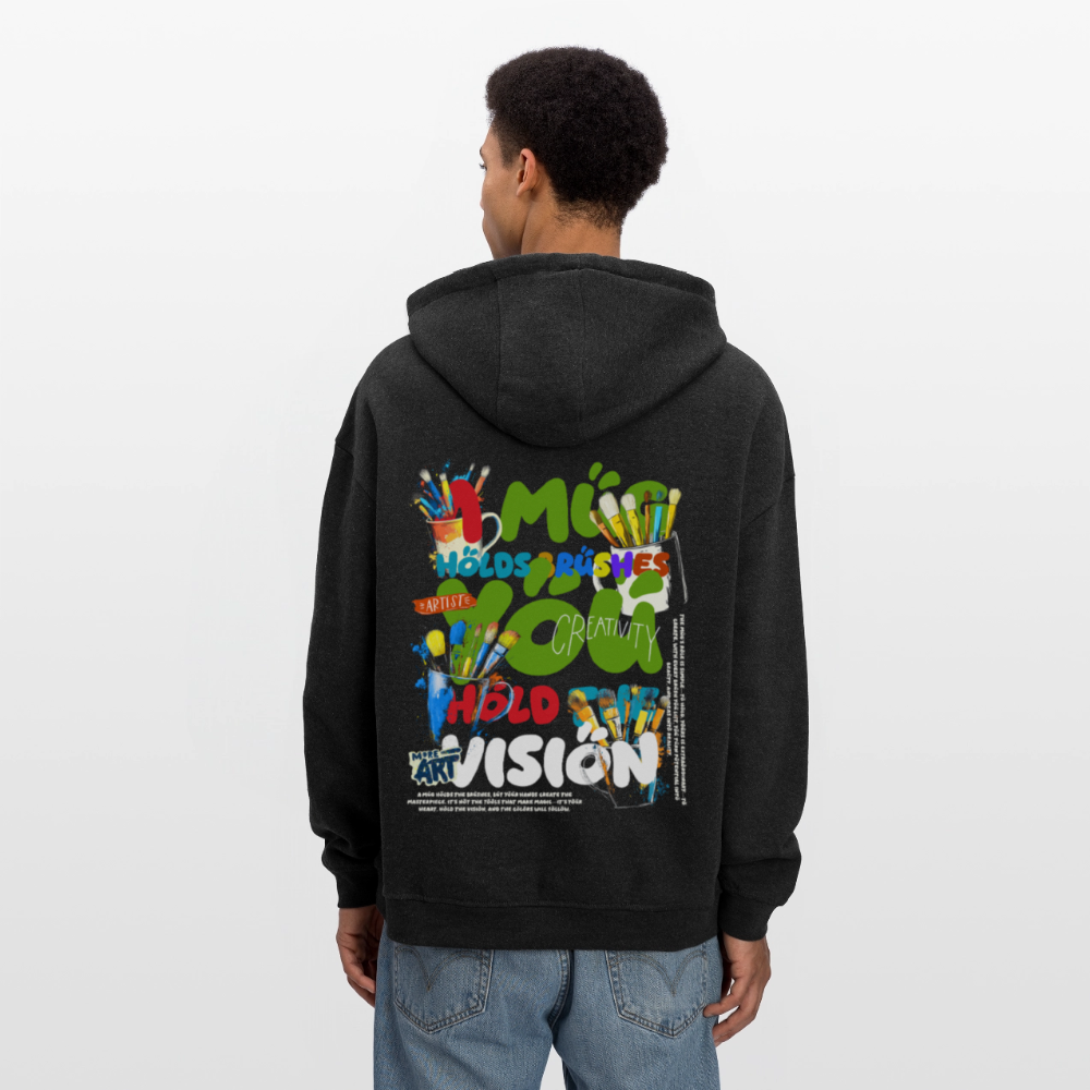 Thesean, Pinsel, 1st | Freshhood, Oversized Unisex Hoodie - Anthrazit