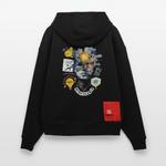 Rhean, Glühbirne, 1st | Heavyweight Oversized Bio Hoodie, Unisex - SOLID BLACK