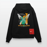 Azazîl, Schmetterling, 1st | Heavyweight Oversized Bio Hoodie, Unisex - SOLID BLACK