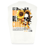 Umbraxion, Sonnenblume, 1st | Heavyweight Oversized Bio Tank Top, Unisex - OFF WHITE