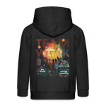 Inari, Glühbirne, 1st | Kinder Zip Hoodie - Schwarz