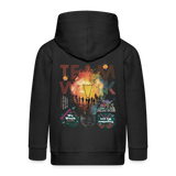 Inari, Glühbirne, 1st | Kinder Zip Hoodie - Schwarz
