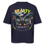 Harith, Schmetterling, 1st | Breezy, Oversized Unisex T-Shirt - Navy