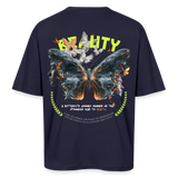 Harith, Schmetterling, 1st | Breezy, Oversized Unisex T-Shirt - Navy