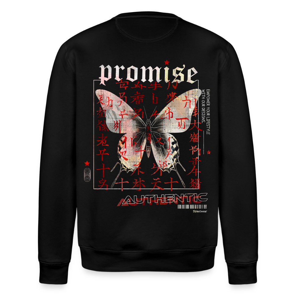 Xurmus, Schmetterling, 1st | Roller, Unisex Bio-Sweatshirt - Schwarz