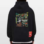 Ganesha, Geschäfte, 1st | Heavyweight Oversized Bio Hoodie, Unisex - SOLID BLACK
