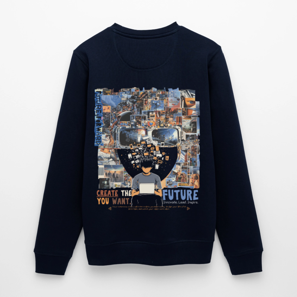 Sakhr, Informatik, 1st | Roller, Unisex Bio-Sweatshirt - Navy