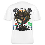 Thalvion, Baum, 1st | Essential, Relaxed Fit Unisex Bio T-Shirt - Weiß