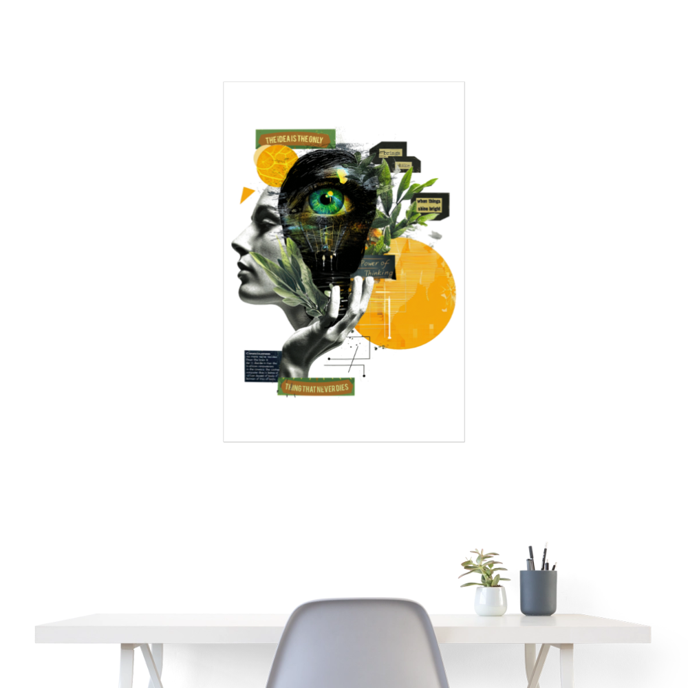 Stellara, Glühbirne, 1st | Poster 60x90 cm - Weiß