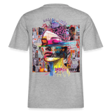 Callistara, Frau, 1st | Essential, Relaxed Fit Unisex Bio T-Shirt - Grau meliert