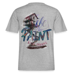 Ignisvar, Haus, 1st | Essential, Relaxed Fit Unisex Bio T-Shirt - Grau meliert