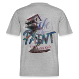 Ignisvar, Haus, 1st | Essential, Relaxed Fit Unisex Bio T-Shirt - Grau meliert