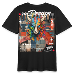 Nezha, Drache, 1st | Teenager Bio T-Shirt - Schwarz