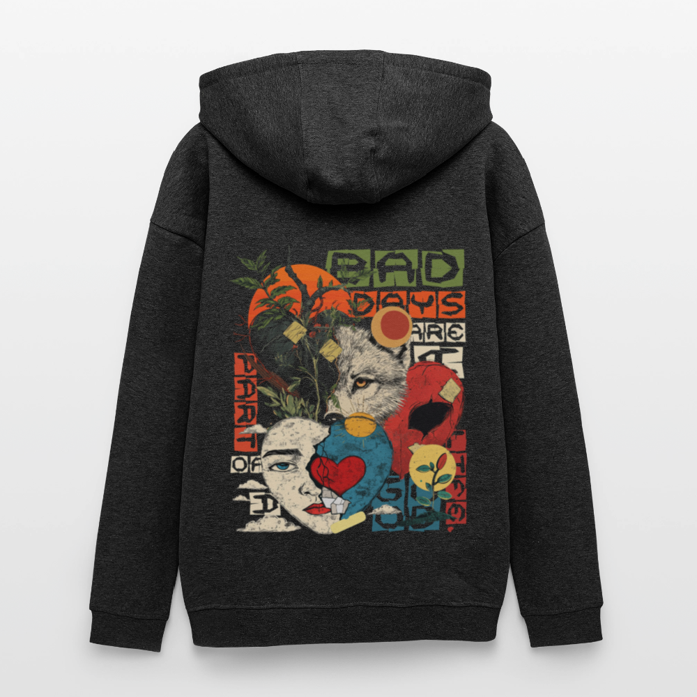 Eosan, Wolf, 1st | Freshhood, Oversized Unisex Hoodie - Anthrazit