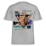 Celestaris, Schmetterling, 1st | Essential, Relaxed Fit Unisex Bio T-Shirt - Grau meliert