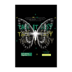 Hesinkar, Schmetterling, 1st | Poster 40x60 cm - Weiß