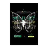 Hesinkar, Schmetterling, 1st | Poster 40x60 cm - Weiß