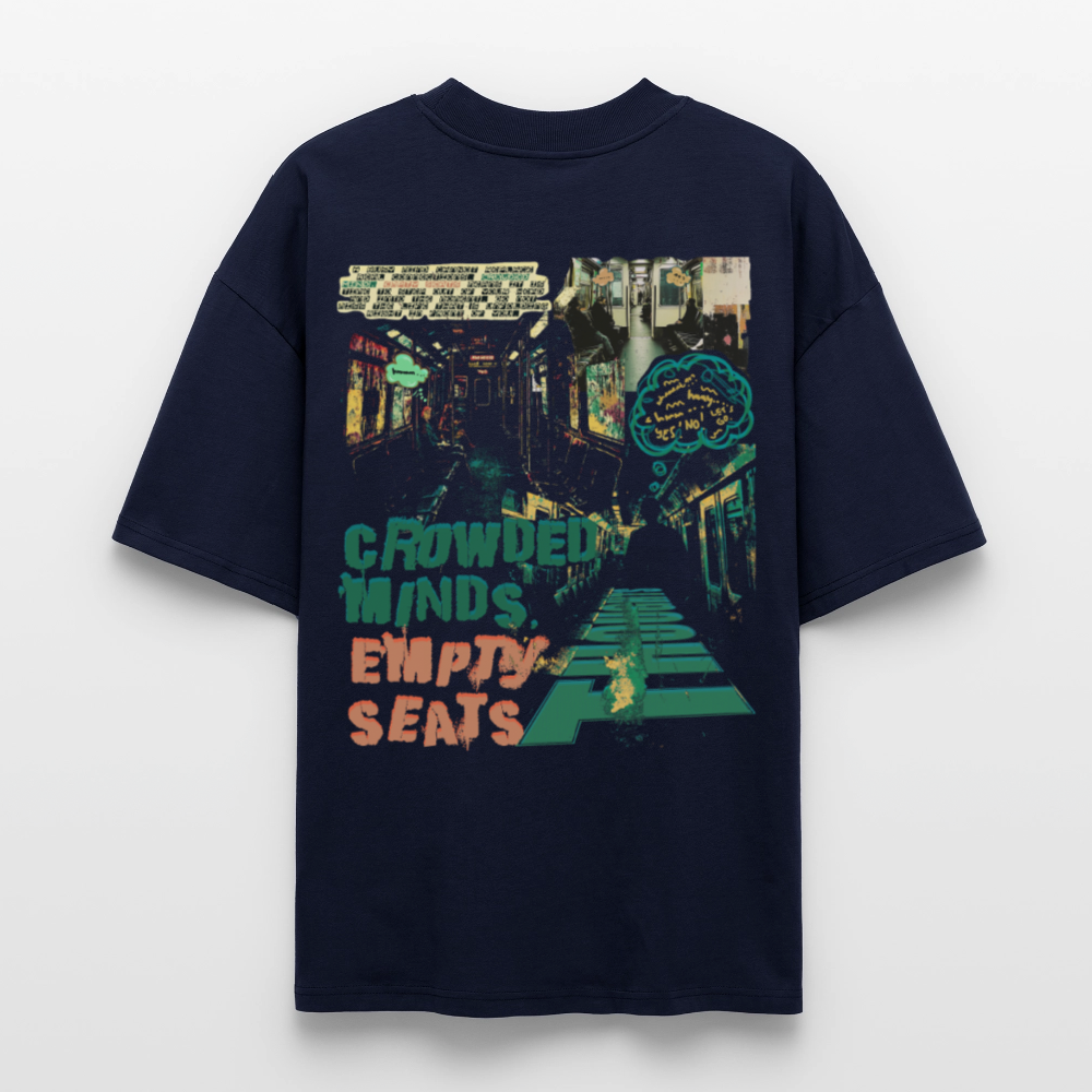 Gaian, U-Bahn, 1st | Blaster, Oversize Bio T-Shirt, Unisex - Navy