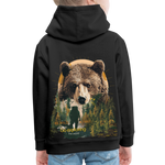 Ghadab, Bär, 1st | Kinder Hoodie - Schwarz