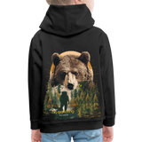 Ghadab, Bär, 1st | Kinder Hoodie - Schwarz