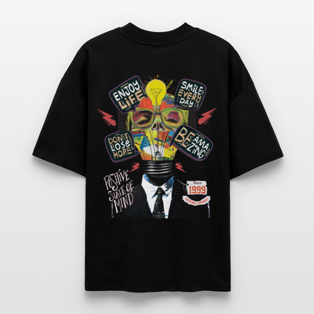 Dandan, Glühbirne, 1st | Blaster, Oversize Bio T-Shirt, Unisex - Schwarz