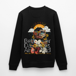 Jinni, Berge, 1st | Roller, Unisex Bio-Sweatshirt - Schwarz