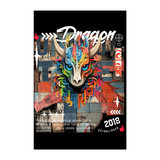 Nezha, Drache, 1st | Poster 20x30 cm - Weiß