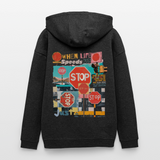 Solvarion, Stopp, 1st | Freshhood, Oversized Unisex Hoodie - Anthrazit