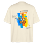 Nebularis, Schmetterling, 1st | Blaster, Oversize Bio T-Shirt, Unisex - Weißgrau