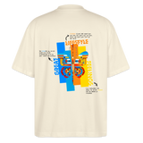 Nebularis, Schmetterling, 1st | Blaster, Oversize Bio T-Shirt, Unisex - Weißgrau