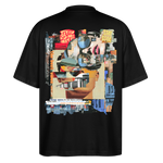 Seraphion2, Gesichter, 1st | Blaster, Oversize Bio T-Shirt, Unisex - Schwarz