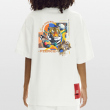 Kepleris, Tiger, 1st | Heve, Heavyweight Oversized Bio T-Shirt, Unisex - OFF WHITE
