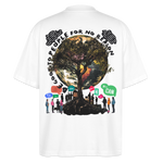 Thalvion, Baum, 1st | Blaster, Oversize Bio T-Shirt, Unisex - Weiß