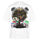 Thalvion, Baum, 1st | Blaster, Oversize Bio T-Shirt, Unisex - Weiß