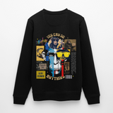 Xurjin, Affe, 1st | Roller, Unisex Bio-Sweatshirt - Schwarz