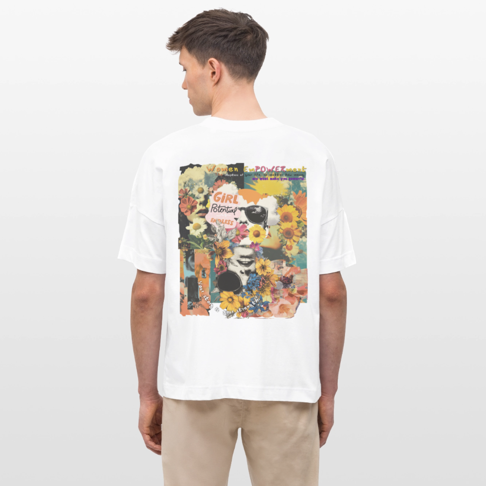 Vaelthar, Blumen, 1st | Blaster, Oversize Bio T-Shirt, Unisex - Weiß