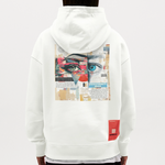 Marsyros, Augen, 1st | Heavyweight Oversized Bio Hoodie, Unisex - OFF WHITE