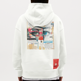 Marsyros, Augen, 1st | Heavyweight Oversized Bio Hoodie, Unisex - OFF WHITE