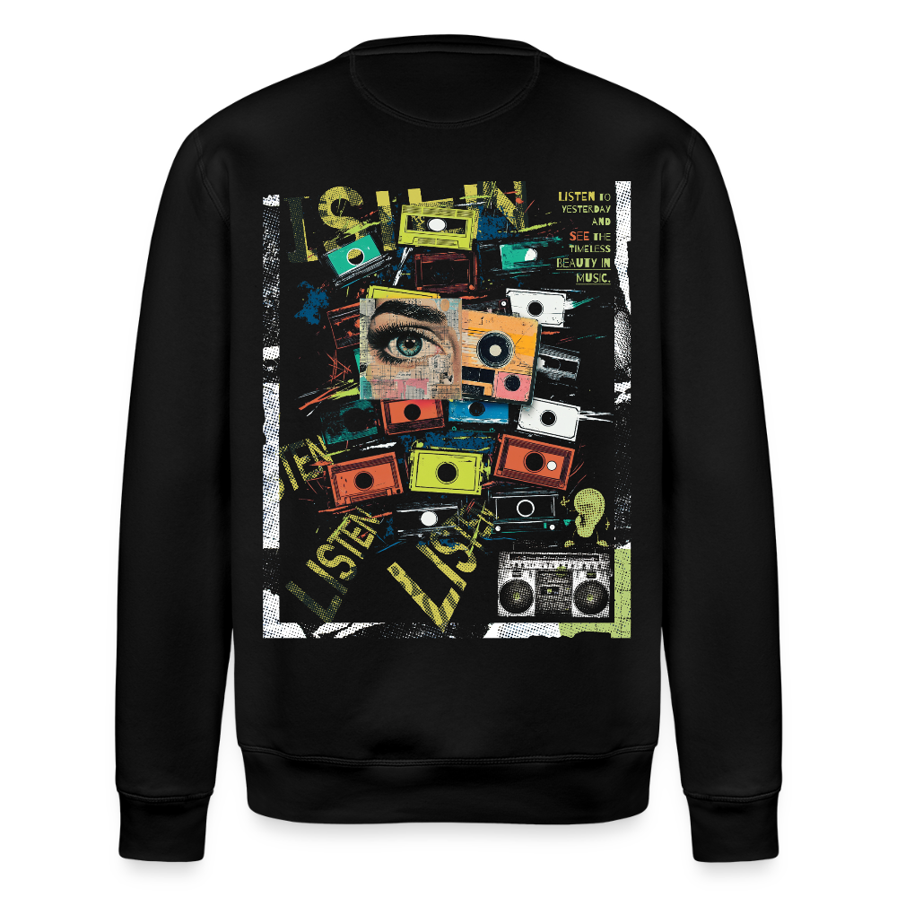Shahzada, Kassetten, 1st | Roller, Unisex Bio-Sweatshirt - Schwarz