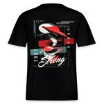 Guanyin, Muschel, 1st | Essential, Relaxed Fit Unisex Bio T-Shirt - Schwarz