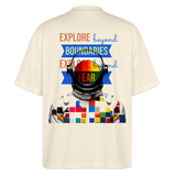 Jovareth, Astronaut, 1st | Blaster, Oversize Bio T-Shirt, Unisex - Weißgrau