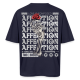 Zeusun, Rose, 1st | Breezy, Oversized Unisex T-Shirt - Navy